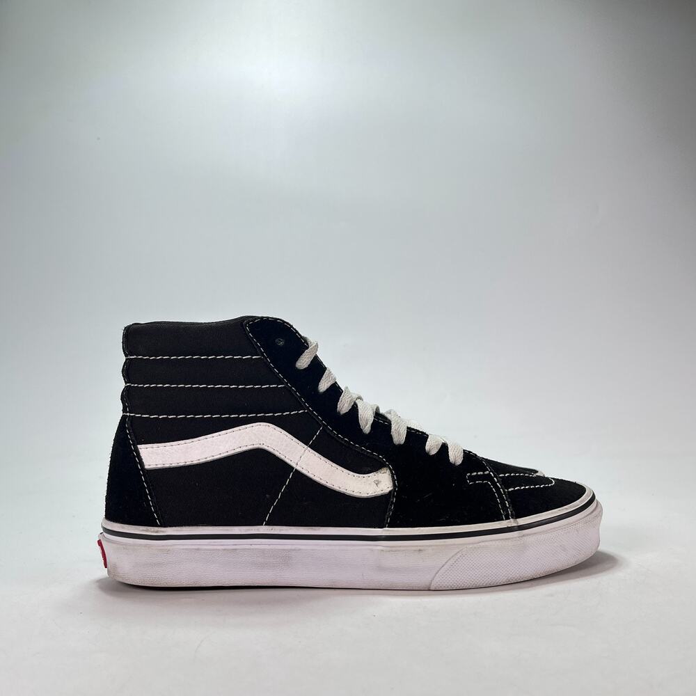 Vans Sk8-Hi Black White High Top Athletic Skateboarding Shoes 500714 Mens Size 7